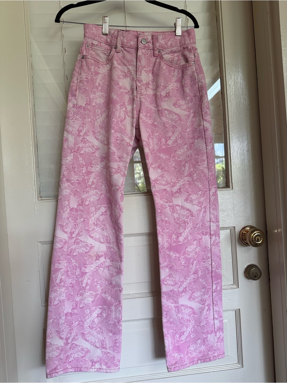 UO BDG Pink Denim Cowboy High Rise Jeans 25